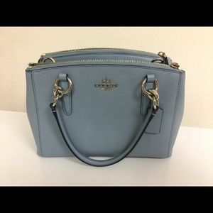 Coach handbag with detachable shoulder strap